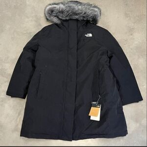 The North Face Black Parka with Faux Fur Trim
